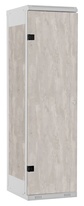 TRITON šatní skříň 1-dveřová kov-lamino T1750, šedá - beton