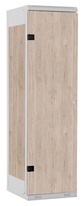 TRITON šatní skříň 1-dveřová kov-lamino T1750, šedá - ořech Light Rockrord