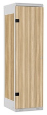 TRITON šatní skříň 1-dveřová kov-lamino T1750, šedá - jasan Blonde Surfside