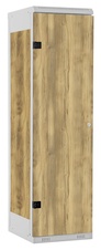 TRITON šatní skříň 1-dveřová kov-lamino T1750, šedá - dub Baroque Gold
