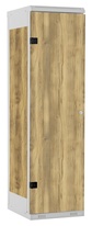 TRITON šatní skříň 1-dveřová kov-lamino T1750, šedá - dub Baroque Gold