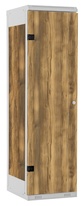TRITON šatní skříň 1-dveřová kov-lamino T1750, šedá - dub Baroque Amber