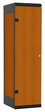TRITON šatní skříň 1-dveřová kov-lamino T1750, černá - třešeň
