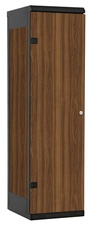TRITON šatní skříň 1-dveřová kov-lamino T1750, černá - ořech