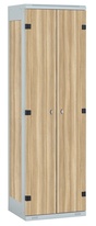 TRITON šatní skříň 2-dveřová kov-lamino T1525, šedá - jasan Blonde Surfside