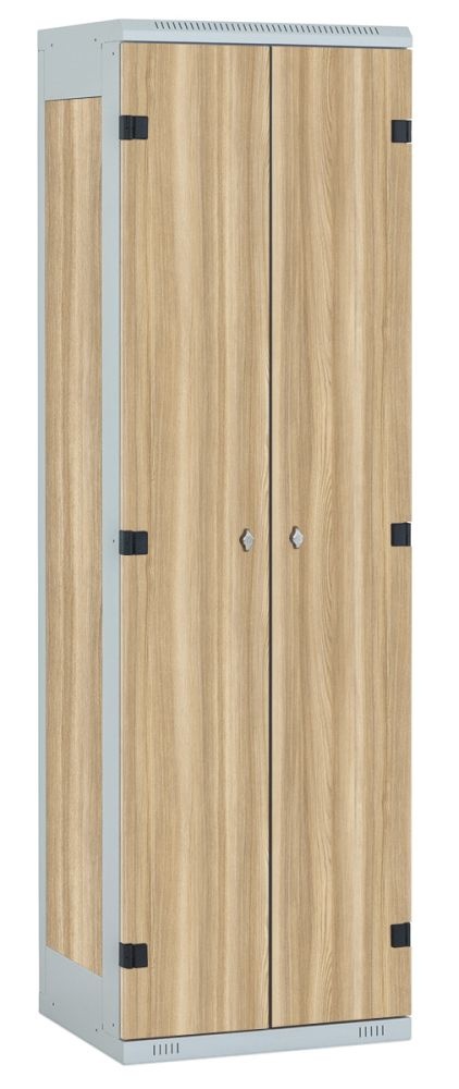 TRITON šatní skříň 2-dveřová kov-lamino T1750, šedá - jasan Blonde Surfside