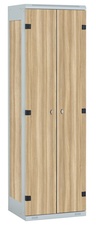 TRITON šatní skříň 2-dveřová kov-lamino T1970, šedá - jasan Blonde Surfside