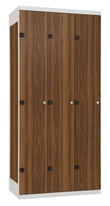 TRITON šatní skříň 3-dveřová kov-lamino T1750, šedá - ořech