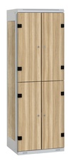 TRITON šatní skříň se 4 boxy kov-lamino T1525, šedá - jasan Blonde Surfside