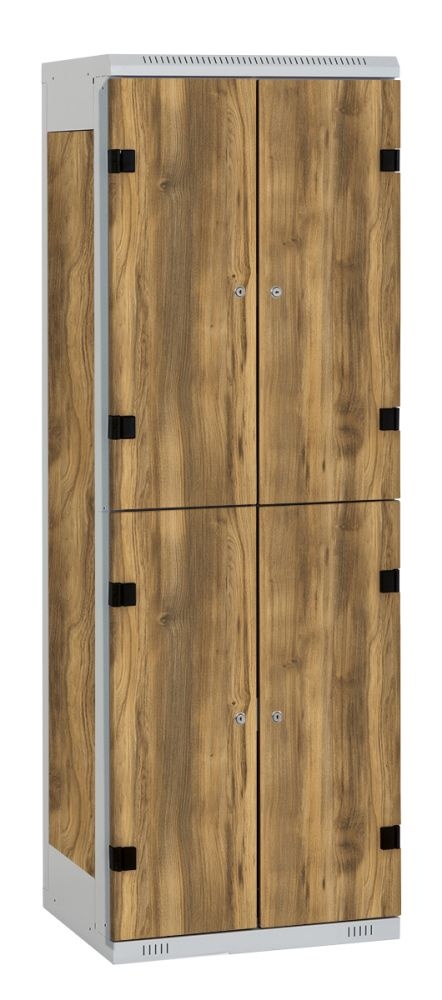 TRITON šatní skříň se 4 boxy kov-lamino T1525, šedá - dub Baroque Amber