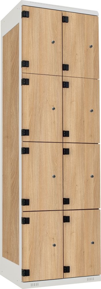 TRITON šatní skříň s 8 boxy kov-lamino T1970, šedá - dub Nagano