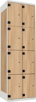TRITON šatní skříň s 8 boxy kov-lamino T1970, šedá - dub Nagano