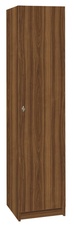 Šatní skříň lamino 1-dveřová T1970, dekor ořech