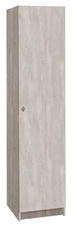 Šatní skříň lamino 1-dveřová T1970, dekor beton