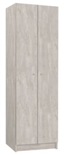 Šatní skříň lamino 2-dveřová T1970, dekor beton