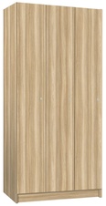 Šatní skříň lamino 3-dveřová T1970, dekor jasan Blonde Surfside