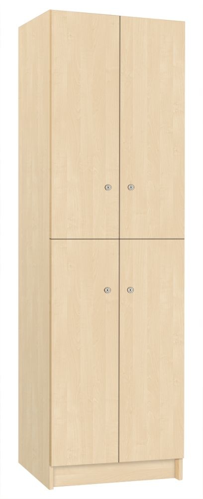 TRITON šatní skříň lamino se 4 boxy T1970, dekor bříza