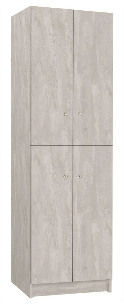 TRITON šatní skříň lamino se 4 boxy T1970, dekor beton