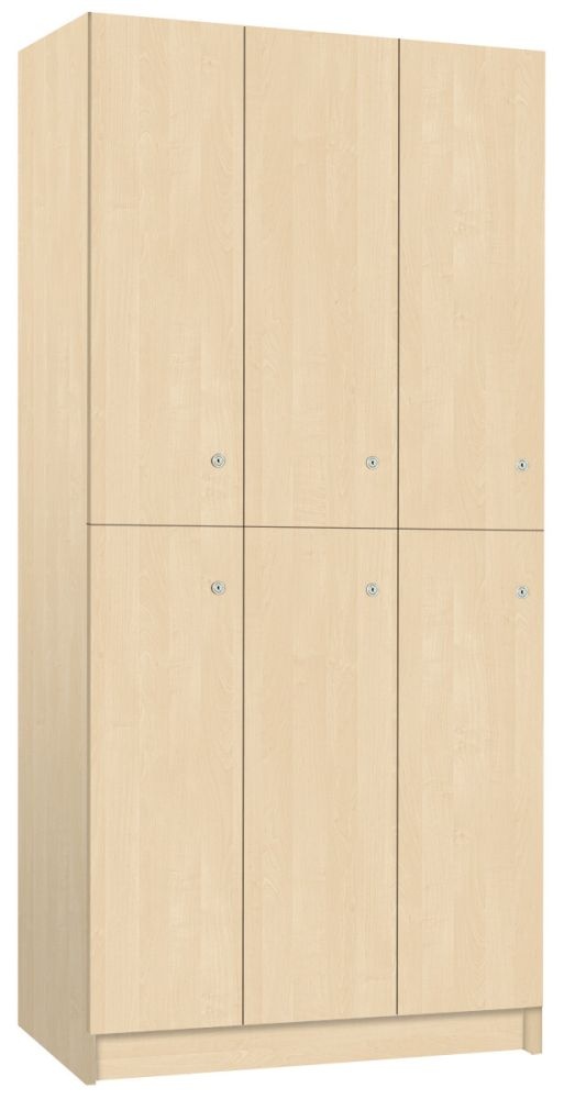 TRITON šatní skříň lamino se 6 boxy T1970, dekor bříza