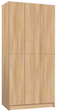 TRITON šatní skříň lamino se 6 boxy T1970, dekor dub Nagano
