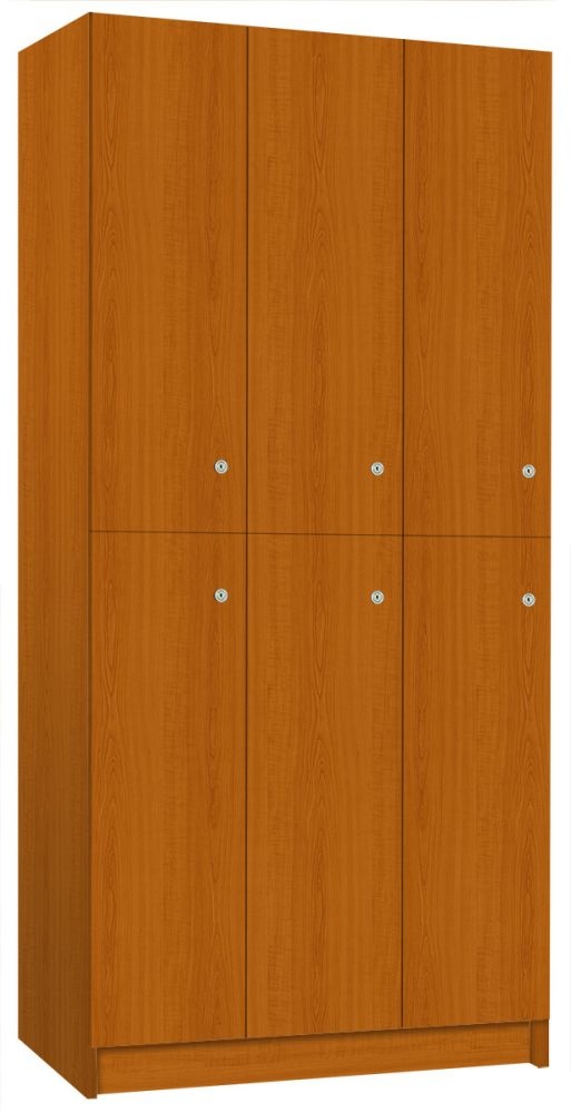 TRITON šatní skříň lamino se 6 boxy T1970, dekor třešeň