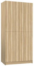 TRITON šatní skříň lamino se 6 boxy T1970, dekor jasan Blonde Surfside