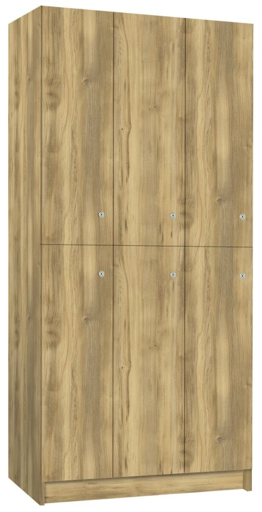 TRITON šatní skříň lamino se 6 boxy T1970, dekor dub Baroque Gold