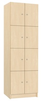 TRITON šatní skříň lamino s 8 boxy T1970, dekor bříza