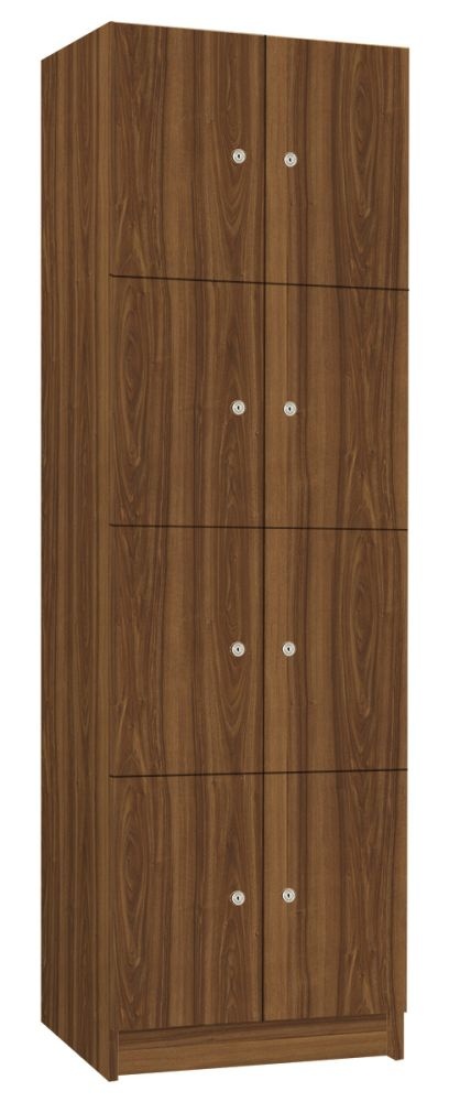 TRITON šatní skříň lamino s 8 boxy T1970, dekor ořech
