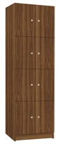 TRITON šatní skříň lamino s 8 boxy T1970, dekor ořech