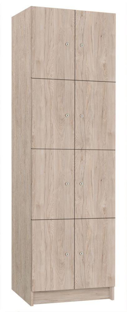 TRITON šatní skříň lamino s 8 boxy T1970, dekor ořech Light Rockrord