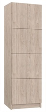 TRITON šatní skříň lamino s 8 boxy T1970, dekor ořech Light Rockrord