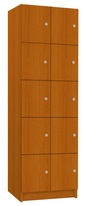 TRITON šatní skříň lamino s 10 boxy T1970, dekor třešeň