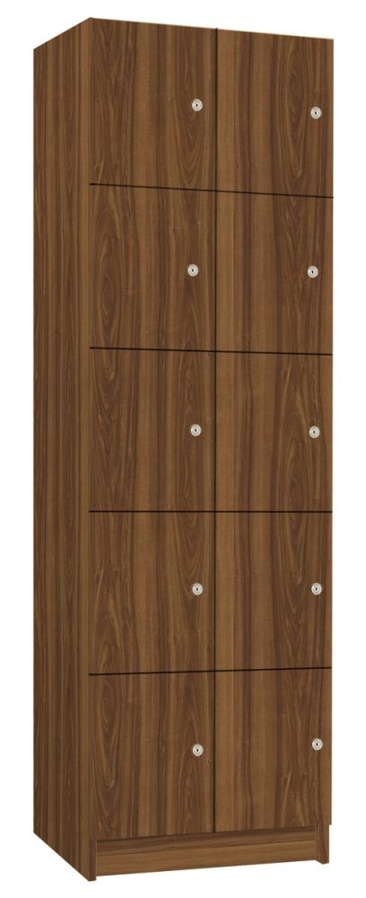 TRITON šatní skříň lamino s 10 boxy T1970, dekor ořech