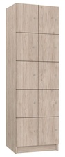 TRITON šatní skříň lamino s 10 boxy T1970, dekor ořech Light Rockrord