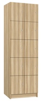 TRITON šatní skříň lamino s 10 boxy T1970, dekor jasan Blonde Surfside