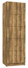 TRITON šatní skříň lamino s 10 boxy T1970, dekor dub Baroque Amber