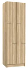 TRITON šatní skříň lamino se 4 boxy a dveřmi ve tvaru Z T1970, dekor jasan Blonde Surfside
