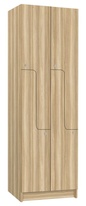 TRITON šatní skříň lamino se 4 boxy a dveřmi ve tvaru Z T1970, dekor jasan Blonde Surfside