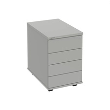 HOBIS kontejner K 34 C PTO P, 4 zásuvky, léta podél, 60 cm, šedá