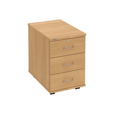 HOBIS kontejner K 33 Z N, 3 zásuvky, léta napříč, 60 cm, dub