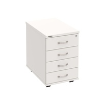 HOBIS kontejner K 34 C P, 4 zásuvky, léta podél, 60 cm, bílá