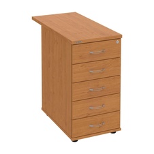 HOBIS kontejner K 35 C P 80, 5 zásuvek, léta podél, 80 cm, olše