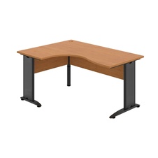 HOBIS kancelářský stůl pracovní tvarový, ergo pravý - CE 2005 P, olše