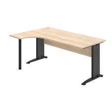HOBIS kancelářský stůl pracovní tvarový, ergo pravý - CE 1800 P, akát