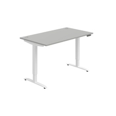 HOBIS výškově  stavitelný stůl 140 cm, paměť.ovlad. - MOTION MS 2M 1400, šedá