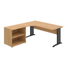 HOBIS kancelářský stůl pracovní, sestava pravá - CE 1800 60 H P, dub