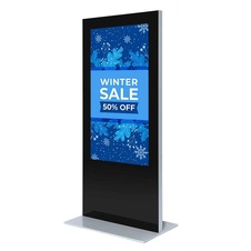 Digitální tenký totem s monitorem Samsung 65", černý