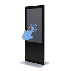 Digitální tenký totem s monitorem Samsung 50", černý, dotyková fólie