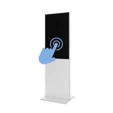 Digitální totem Smart Line 43" bílý, s monitorem, dotyková fólie